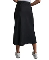 Dkny Jeans Women's Logo-Waistband Midi Slip Skirt