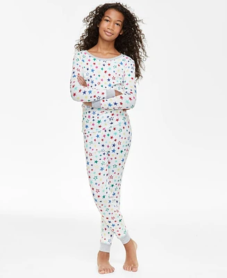 Family Pajamas Little & Big Kids Star Toss Cotton Snug-Fit Matching Holiday Set, Created for Macy's