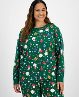 Holiday Lane Plus Ornament Cotton Matching Family Pajamas Set, Created for Macy's