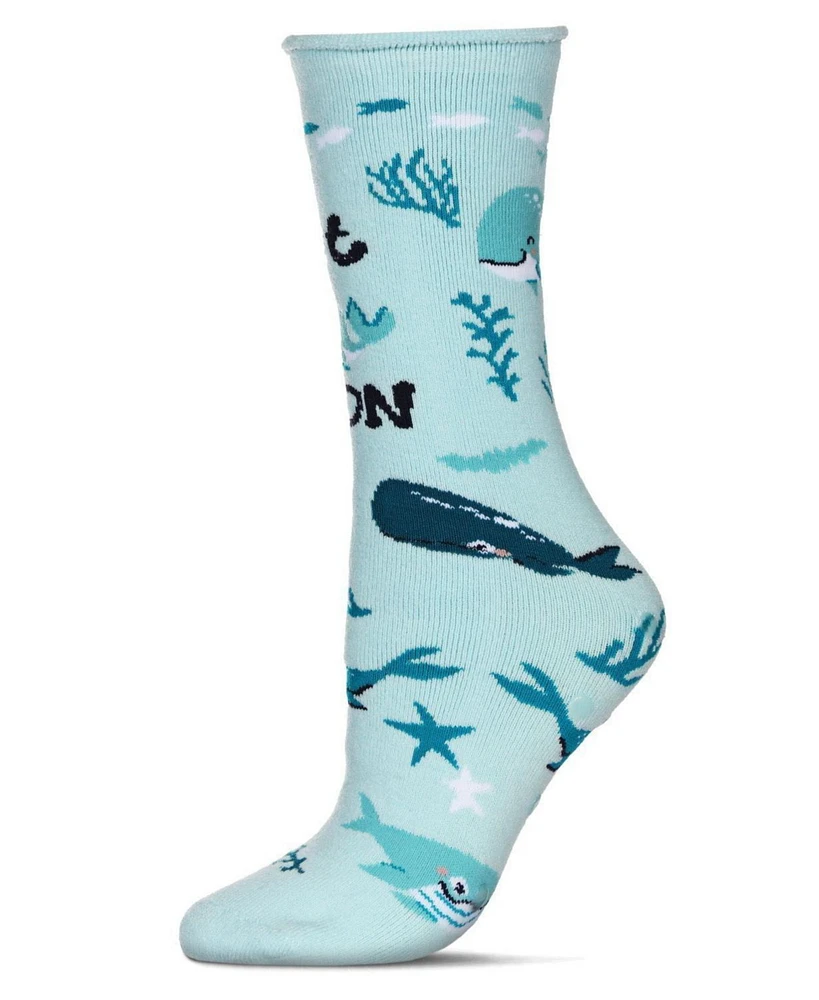 Get Whale Soon Greeting Card Crew Socks
