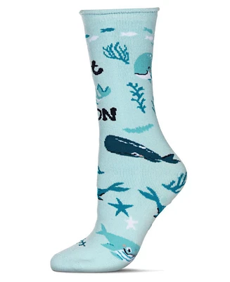 Get Whale Soon Greeting Card Crew Socks