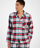 Family Pajamas Men's 2-Pc. Winterton Cotton Plaid Notch-Collar Set, Created for Macy's