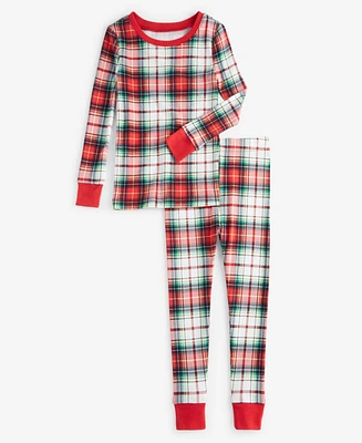 Holiday Lane Little & Big Kids Winterton Plaid Cotton Snug Fit Matching Family Pajamas Set, Created for Macy's