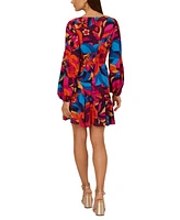 Adrianna by Papell Women's Floral-Print Smocked-Waist Dress