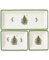 Spode Christmas Tree Traditional 3 Piece Nesting Tray