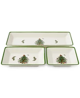 Spode Christmas Tree Traditional 3 Piece Nesting Tray