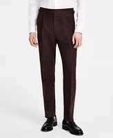 Calvin Klein Men's Slim-Fit Linen-Blend Dress Pants