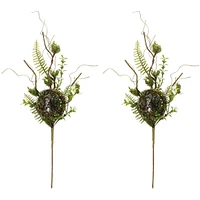 Slickblue Bird Nest Spray for Charming Holiday and Spring Decor (Set of 2)