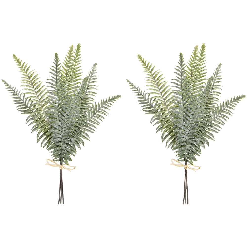 Slickblue Fern Bundle for Natural and Elegant Holiday and Home Decor (Set of 2)