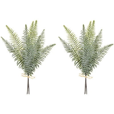 Slickblue Fern Bundle for Natural and Elegant Holiday and Home Decor (Set of 2)