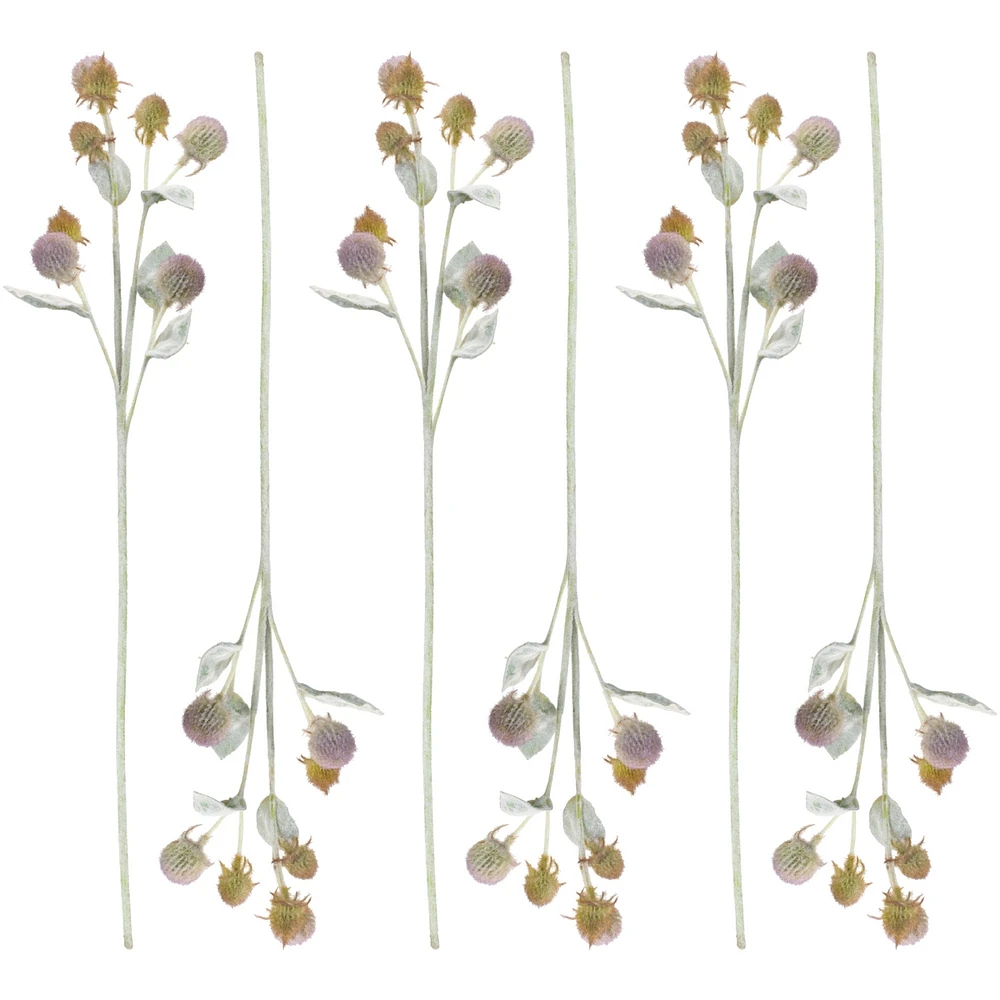 Slickblue Thistle Spray with Chic Design for Modern Holiday and Home Decor (Set of 6)