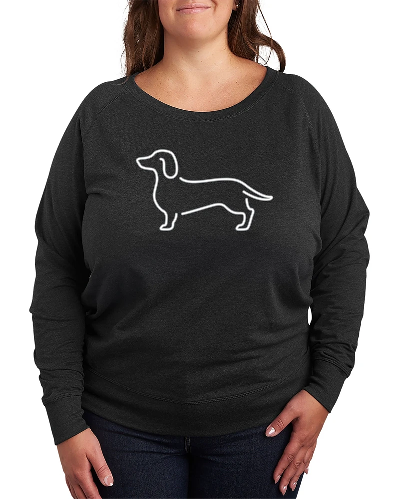 Hybrid Apparel Dachshund Plus Graphic Pullover