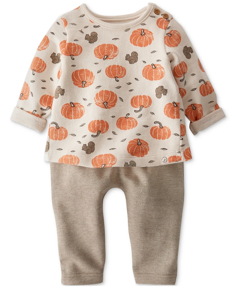 Little Planet by Carter's Baby Organic Cotton Harvest Pumpkins Top & Pants, 2-Piece Set