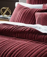 Hotel Collection Channeled Velvet 3-Pc. Coverlet Set, Full/Queen, Exclusively at Macy's