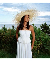 Catalina Palm Straw Hat In Natural Beige