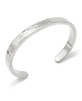 Devata Bali Hammer Cuff Bracelet in Sterling Silver