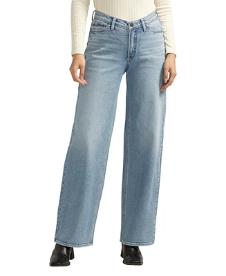 Silver Jeans Co. Women's V-Front High Rise Wide Leg