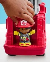 Fisher-Price Little People Fire Truck Musical Toddler Toy with Lights Sounds 2 Figures - Multi