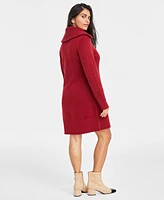 On 34th Women's Quarter-Zip Sweater Mini Dress, Created for Macy's