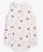 First Impressions Baby Girls Delicate Bows Printed Sunsuit, Created for Macy's