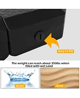 Skonyon 4 Pieces Patio Cantilever Offset Umbrella Weights Base Plate Set