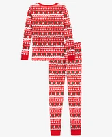 Holiday Lane Little & Big Kids Merry Mix It Cotton Snug Fit Matching Family Pajamas Set, Created for Macy's