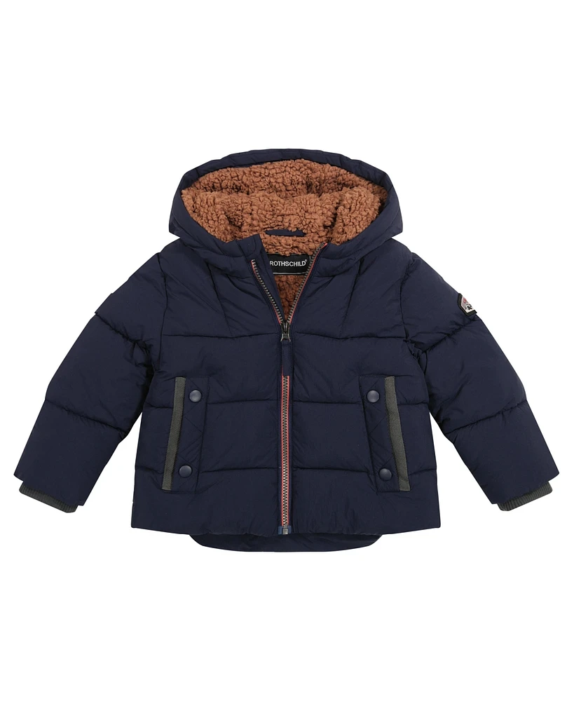 S Rothschild & Co Baby Boys Rugged Jacket With Sherpa Lining