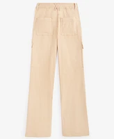 With Jules Big Girls Straight-Leg Twill Cargo Pants