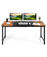 Skonyon 63 Inch Modern Splice Computer Desk with Heavy Duty Steel Frame