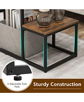 Sugift Rustic Tv Console Table for 50 Inches TVs