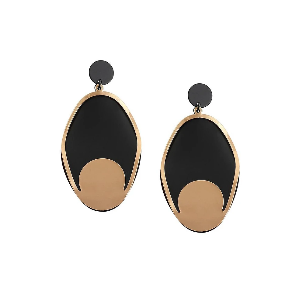 Sohi Women's Block Drop Earrings