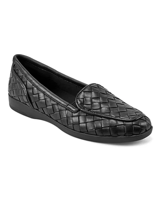 Easy Spirit Women's Devitt Woven Slip-On Loafer Flats