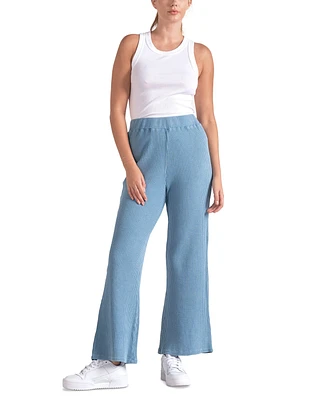 Elan Women's Waffle-Knit Pull-On Pants