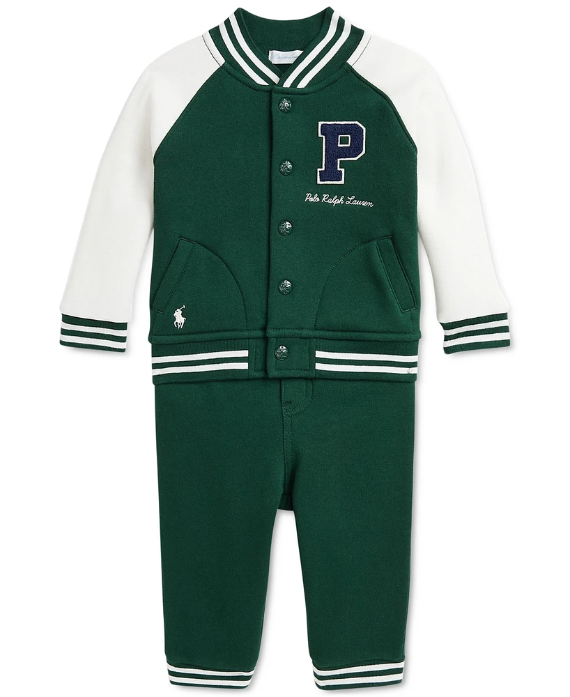 Polo Ralph Lauren Baby Baseball Jacket & Pants Set