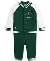 Polo Ralph Lauren Baby Baseball Jacket & Pants Set