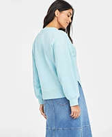 On 34th Women's Ribbed Crewneck Sweatshirt, Created for Macy's