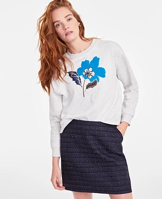 On 34th Women's Crewneck Graphic Sweatshirt, Created for Macy's