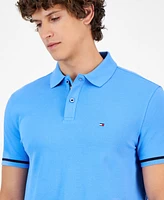 Tommy Hilfiger Men's Regular-Fit Stripe-Sleeve Polo Shirt