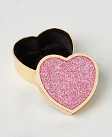 kate spade new york Sitting Pretty Pink Glitter Heart Box