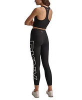 Dkny Sport Women's High-Rise Logo Graphic 7/8 Leggings