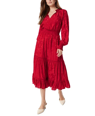 Sam Edelman Women's Maya Smocked-Waist Tiered Maxi Dress