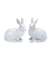 Slickblue Set of 2 Rabbit Decorations – Charming Accents for Garden and Seasonal Decor