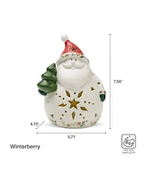 Winterberry Led Santa Figure