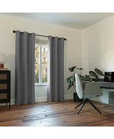 Sun Zero Preston 40" x 120" Grommet Top Blackout Curtain Panel