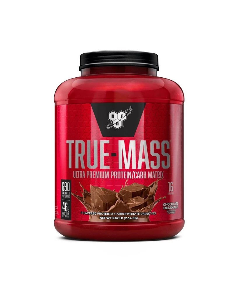 Bsn Bsn, True-Mass Ultra Premium Protein & Carb Matrix, 46 g Protein Powder, Chocolate Milkshake, 5.82 lb, 16 Servings