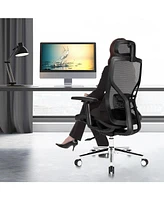 Skonyon High-Back Mesh Executive Chair with Sliding Seat and Adjustable Lumbar Support
