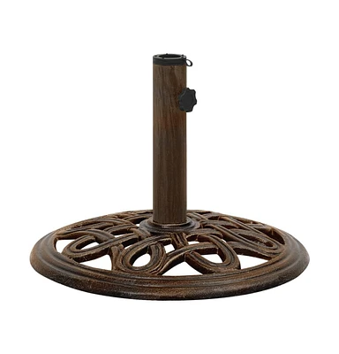 Umbrella Base Bronze 15.7"x15.7"x12.6" Cast Iron