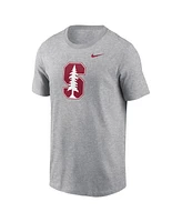 Nike Men's Heather Gray Stanford Cardinal Primetime Evergreen Logo T-Shirt