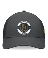 Fanatics Men's Charcoal Vegas Golden Knights Authentic Pro Training Camp Flex Hat