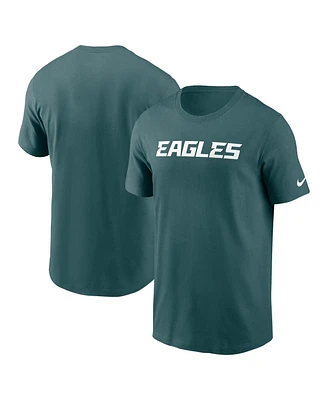 Nike Men's Midnight Green Philadelphia Eagles Primetime Wordmark Essential T-Shirt